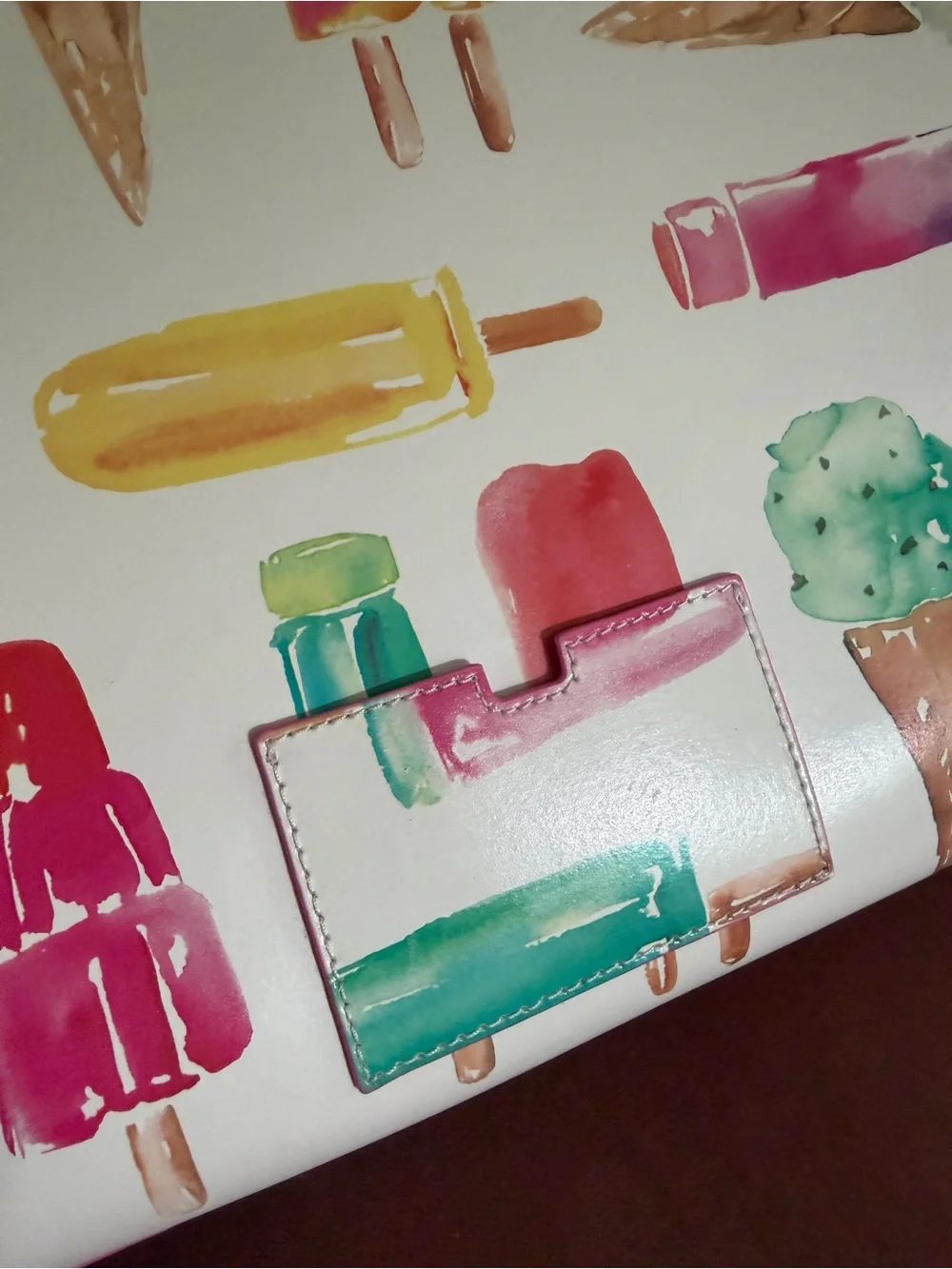 kate spade White Tote with Colorful Popsicle & Ice Cream Print